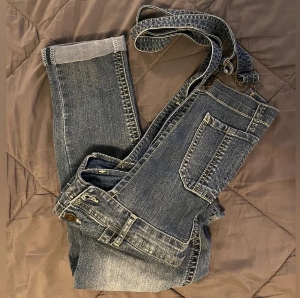WallFlower Women's Blue Dungarees-overalls